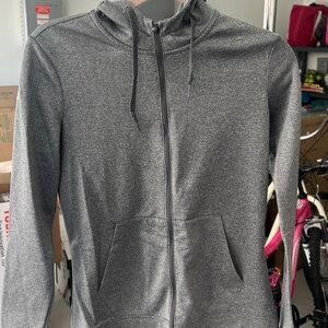 Gray Zip-Up Nike dri-fitHoodie